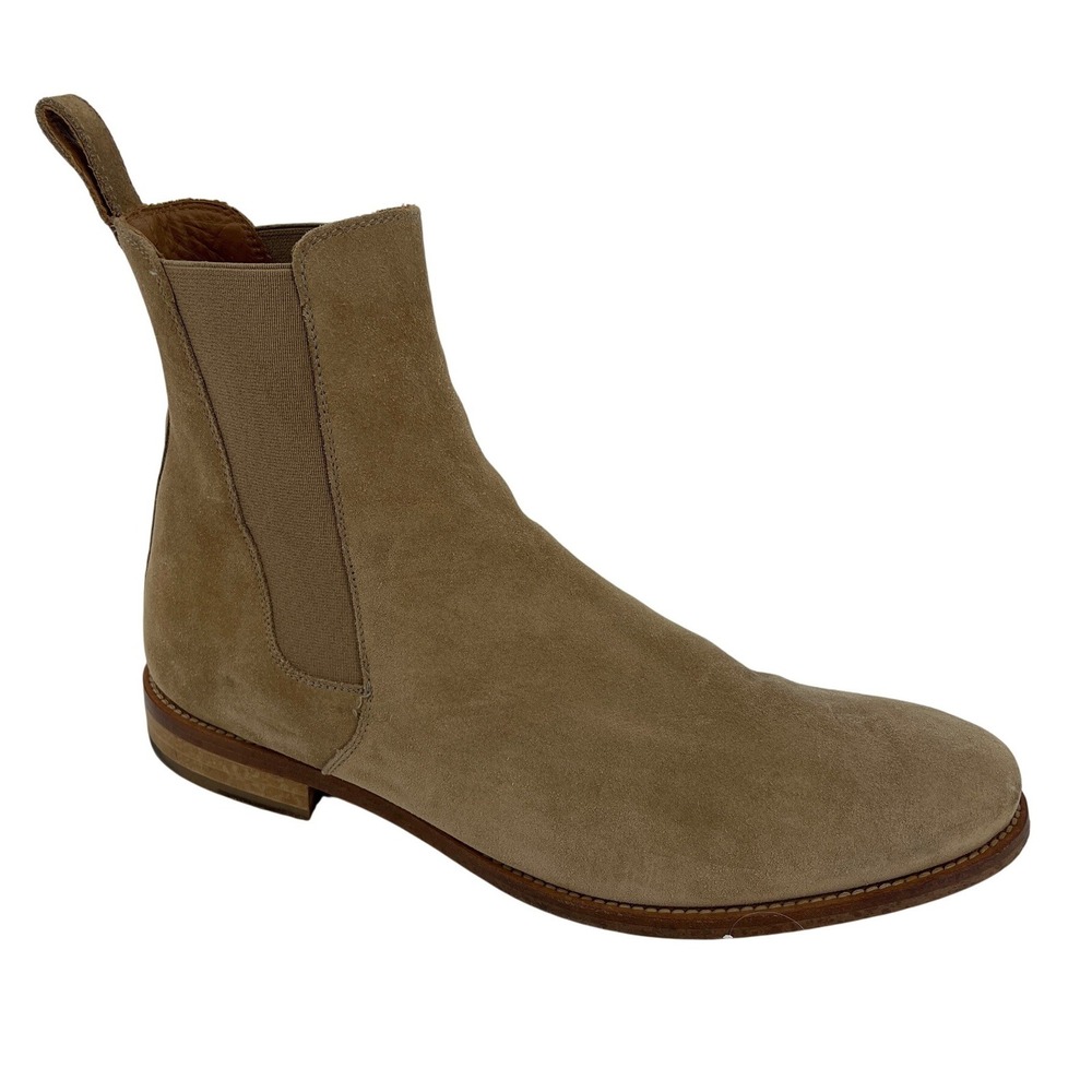Oro Chelsea Boots Mens 9 Tan Good Suede Handcrafted Spain Elastic Goring